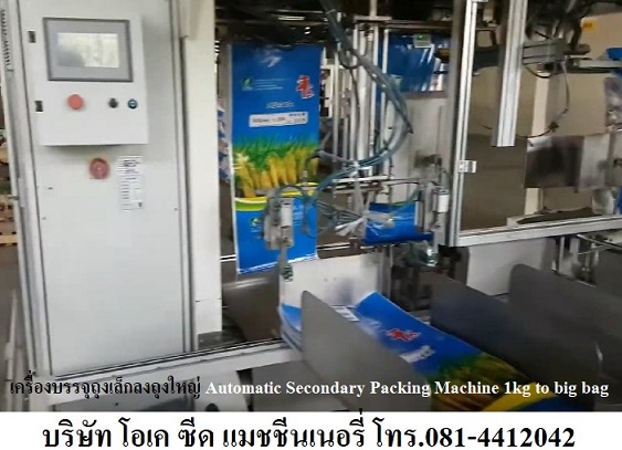 จำหน่ายเครื่องบรรจุถุงเล็กลงถุงใหญ่ ใช้ระบบแรงโน้มถ่วง Gravity Dropping Machine